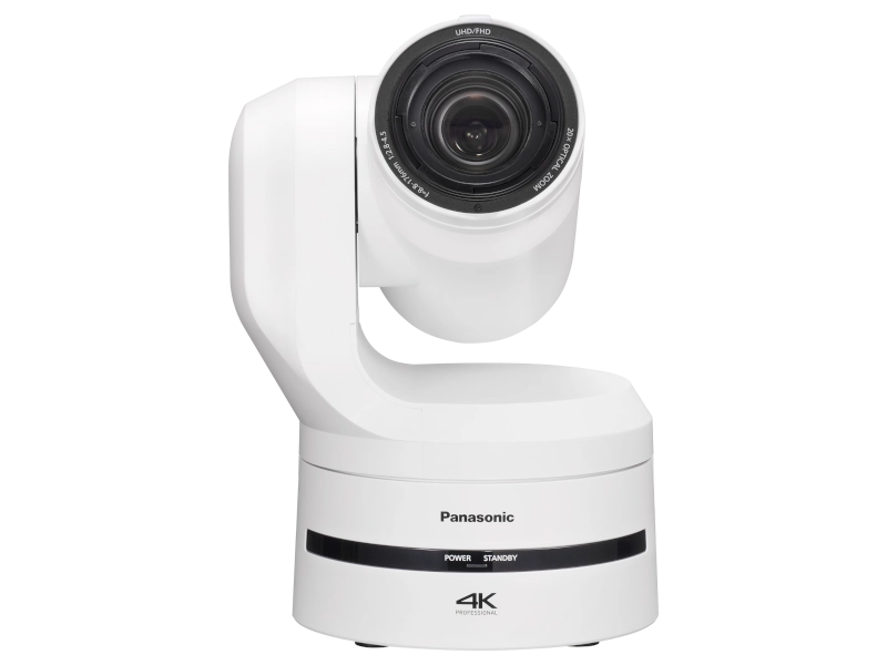 Cámara PTZ Panasonic AW-UE160 4K con sensor MOS de 1", zoom óptico 20x, PDAF, AI Auto Framing, 12G-SDI, NDI®, SRT y PoE++.