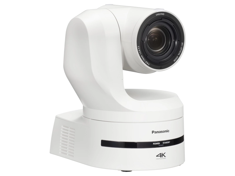 Cámara PTZ Panasonic AW-UE160 4K con sensor MOS de 1", zoom óptico 20x, PDAF, AI Auto Framing, 12G-SDI, NDI®, SRT y PoE++.