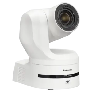 Cámara PTZ Panasonic AW-UE160 4K con sensor MOS de 1", zoom óptico 20x, PDAF, AI Auto Framing, 12G-SDI, NDI®, SRT y PoE++.