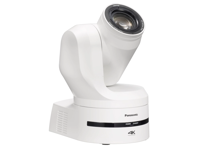 Cámara PTZ Panasonic AW-UE160 4K con sensor MOS de 1", zoom óptico 20x, PDAF, AI Auto Framing, 12G-SDI, NDI®, SRT y PoE++.