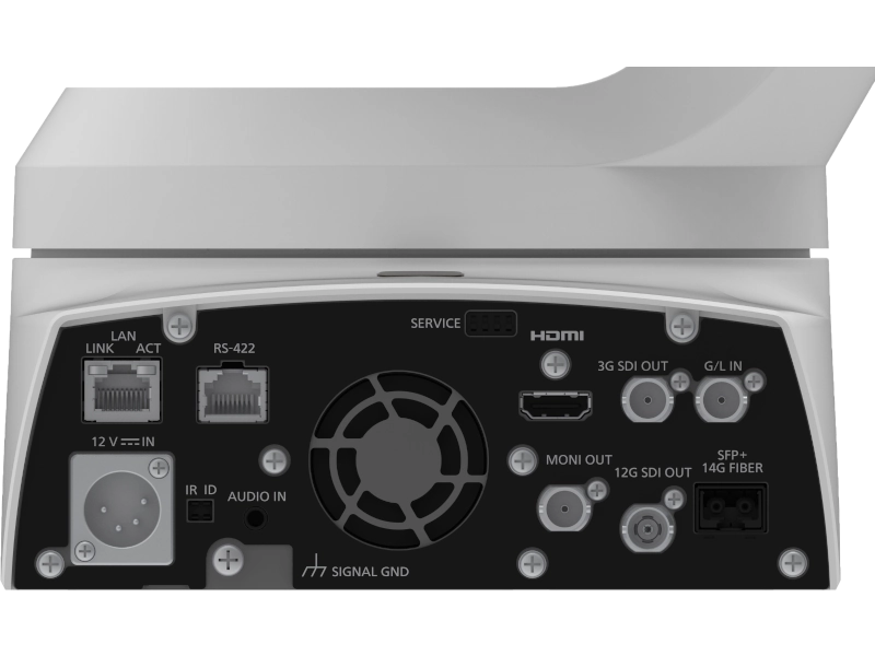 Cámara PTZ Panasonic AW-UE150A 4K con sensor MOS de tipo 1,0", zoom óptico 20x, NDI® High Bandwidth, 12G-SDI, fibra óptica y Auto Tracking integrado.