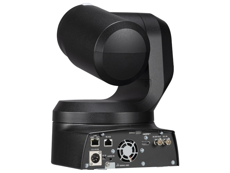 Cámara PTZ Panasonic AW-HE145 Full HD con sensor MOS de 1", zoom óptico 20x, salidas 3G-SDI, HDMI, transmisión IP y alimentación PoE++.