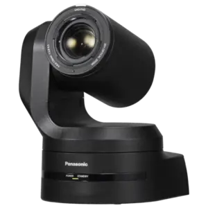 Cámara PTZ Panasonic AW-HE145 Full HD con sensor MOS de 1", zoom óptico 20x, salidas 3G-SDI, HDMI, transmisión IP y alimentación PoE++.