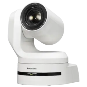 Cámara PTZ Panasonic AW-HE145 Full HD con sensor MOS de 1", zoom óptico 20x, salidas 3G-SDI, HDMI, transmisión IP y alimentación PoE++.