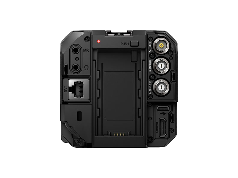 Cámara Panasonic AW-UB50 4K Full Frame con montura L, sensor de 24,2 MP, salida 3G-SDI, HDMI, PoE+, Genlock y conectividad IP profesional.