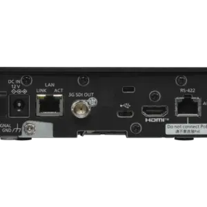 Cámara PTZ Panasonic AW-UE50 4K con zoom óptico 24x, Auto Tracking, salidas 3G-SDI, HDMI, USB, streaming IP y alimentación PoE+.