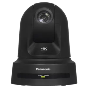 Cámara PTZ Panasonic AW-UE80 4K UHD con zoom óptico 24x, NDI®, SRT, FreeD, salidas 3G-SDI, HDMI, IP y alimentación PoE++.
