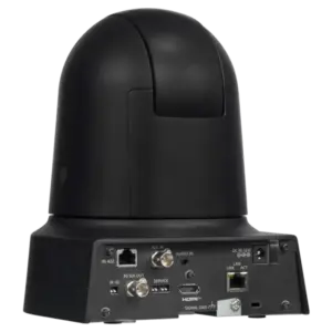 Cámara PTZ Panasonic AW-UE80 4K UHD con zoom óptico 24x, NDI®, SRT, FreeD, salidas 3G-SDI, HDMI, IP y alimentación PoE++.