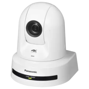 Cámara PTZ Panasonic AW-UE80 4K UHD con zoom óptico 24x, NDI®, SRT, FreeD, salidas 3G-SDI, HDMI, IP y alimentación PoE++.