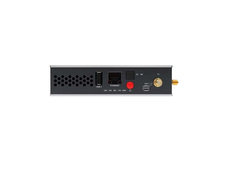 Codificador portátil Kiloview P3 Mini con tecnología 4G Bonding, entradas 3G-SDI, HDMI y USB, compatible con NDI® HX, SRT, H.265 y streaming profesional.