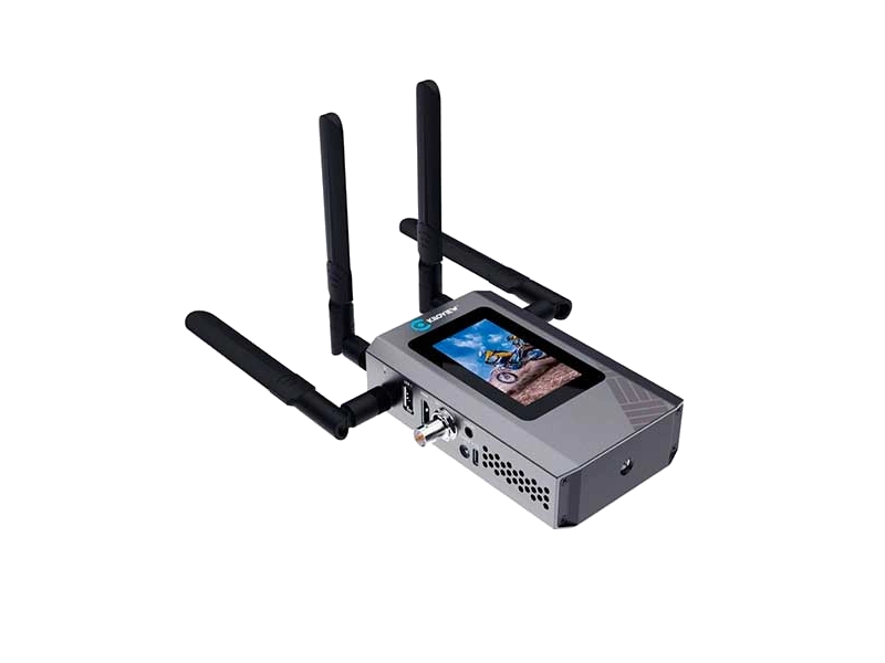 Codificador portátil Kiloview P3 Mini con tecnología 4G Bonding, entradas 3G-SDI, HDMI y USB, compatible con NDI® HX, SRT, H.265 y streaming profesional.