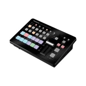 Mezclador Panasonic AV-HSW10 con entradas SDI, HDMI e IP, compatibilidad con NDI®, SRT, USB-C y funciones profesionales para producción en directo.