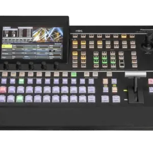 Mezclador Panasonic AV-UHS500 4K UHD con interfaces 12G-SDI, HDMI, arquitectura modular, cinco keyers y compatibilidad NDI® opcional.