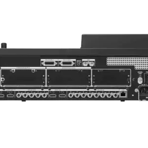 Mezclador Panasonic AV-UHS500 4K UHD con interfaces 12G-SDI, HDMI, arquitectura modular, cinco keyers y compatibilidad NDI® opcional.