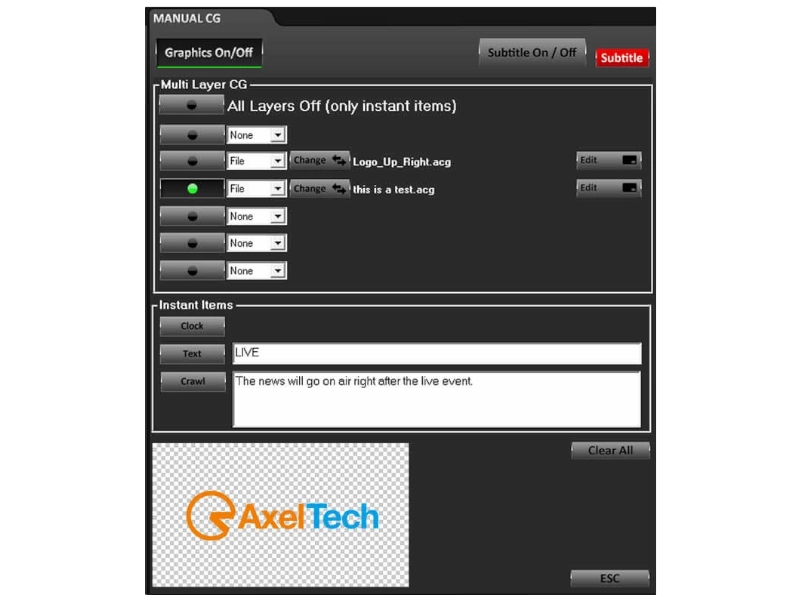 Axel Technology XPlayout, software profesional de automatización broadcast Channel In A Box para televisión con reproducción multiformato, SDI, NDI® e IP.