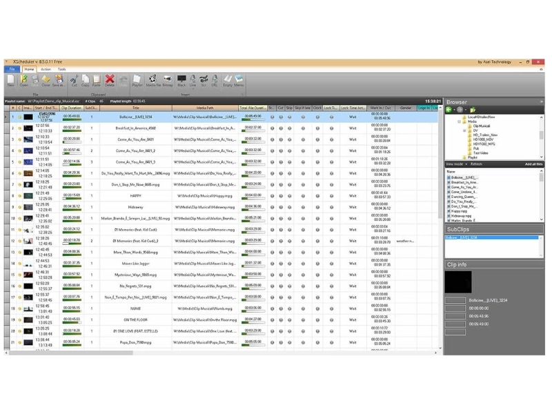 Axel Technology XPlayout, software profesional de automatización broadcast Channel In A Box para televisión con reproducción multiformato, SDI, NDI® e IP.