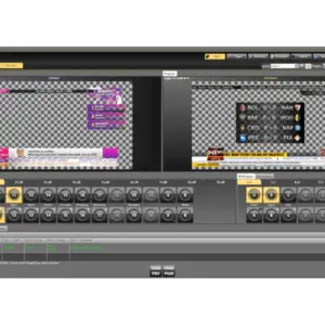 Axel Technology CG Plus, software profesional de grafismo broadcast para creación de caracteres, gráficos en tiempo real y automatización de emisiones.