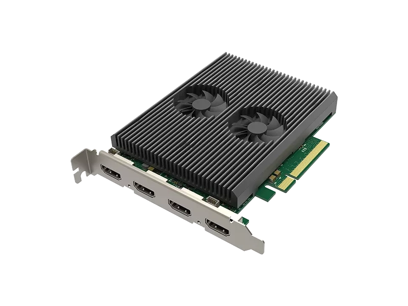 Tarjeta de captura Magewell Pro Capture Dual HDMI 4K Plus LT con dos entradas HDMI 2.0, captura DCI 4K, HDR10 y procesamiento profesional de vídeo.
