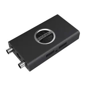 Magewell Pro Convert 12G SDI 4K Plus, codificador NDI profesional con entrada 12G-SDI 4K60, salida loop-through y conexión Ethernet Gigabit.