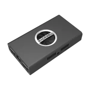 Magewell Pro Convert HDMI 4K Plus, codificador NDI profesional con entrada HDMI 4K60, salida loop-through y conexión Ethernet Gigabit con PoE.
