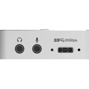 Magewell USB Capture HDMI 4K Pro con entrada y salida HDMI 2.0, captura 4K y conexión USB 3.2 Gen 2x2 para producción audiovisual profesional.