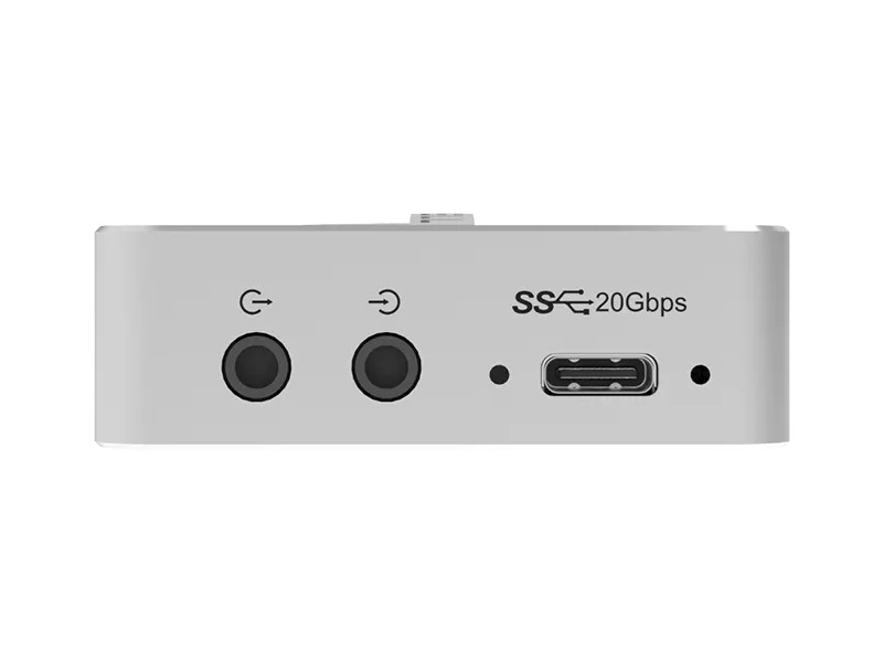Magewell USB Capture SDI 4K Pro con entrada y loop-through 12G-SDI y conexión USB 3.2 Gen 2x2 para captura profesional de vídeo 4K.