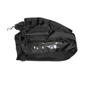 Funda de lluvia Working Easy RC856 para videocámaras de mano, con ventanas transparentes, accesos con cremallera y protección frente a lluvia, polvo, barro y arena.