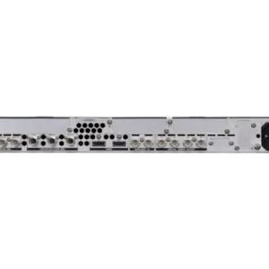 Procesador de señal profesional FOR-A FA-9600 con conexiones SDI y HDMI, procesamiento HDR, corrección de color y opciones de expansión 4K, 12G-SDI, fibra y audio.