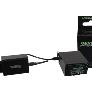 Batería PATONA Premium 1328 compatible con Panasonic AG-VBR89G con puertos USB-A y USB-C.