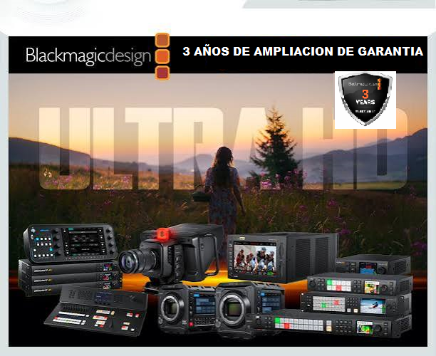 Garantía extendida blackmagic